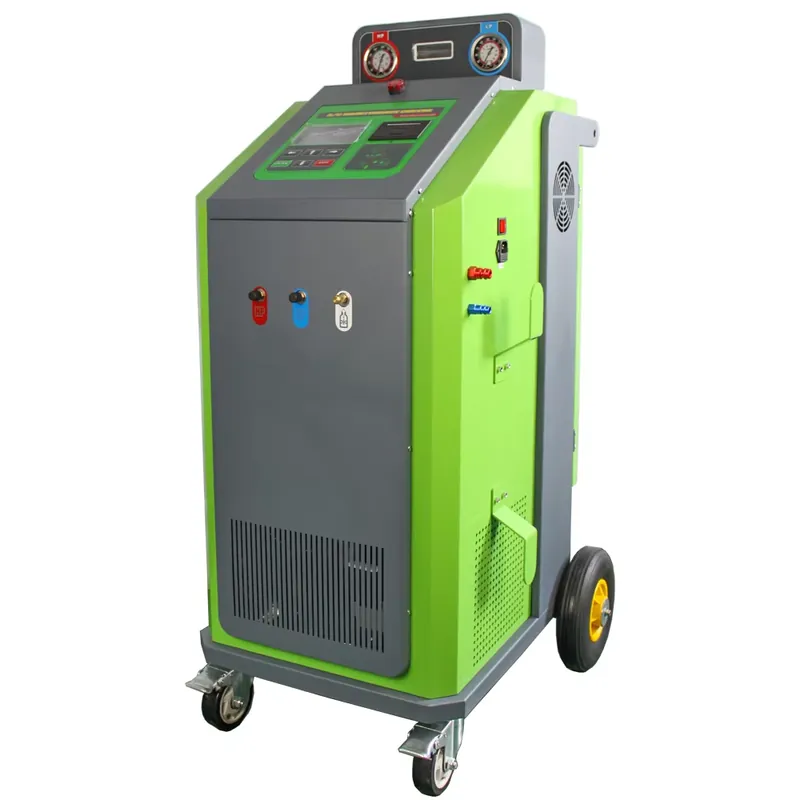 Coolant Flush Machine - เครื่องกู้คืนและเติมน้ำยาแอร์อัตโนมัติ R1234yf สำหรับระบบปรับอากาศ เครื่องล้างแอร์