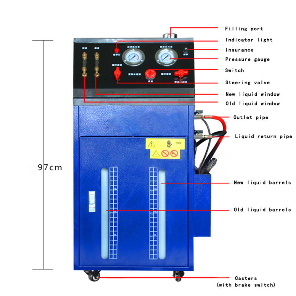 Coolant Flush Machine - เครื่องทำความสะอาดน้ำยาหล่อเย็นรถยนต์ DC12V ระบบทำความเย็นอัตโนมัติพร้อมเซ็นเซอร์ตรวจจับอุณหภูมิสำหรับฤดูหนาว ชุดอุปกรณ์ทำความสะอาดแบบวนซ้ำอัตโนมัติ