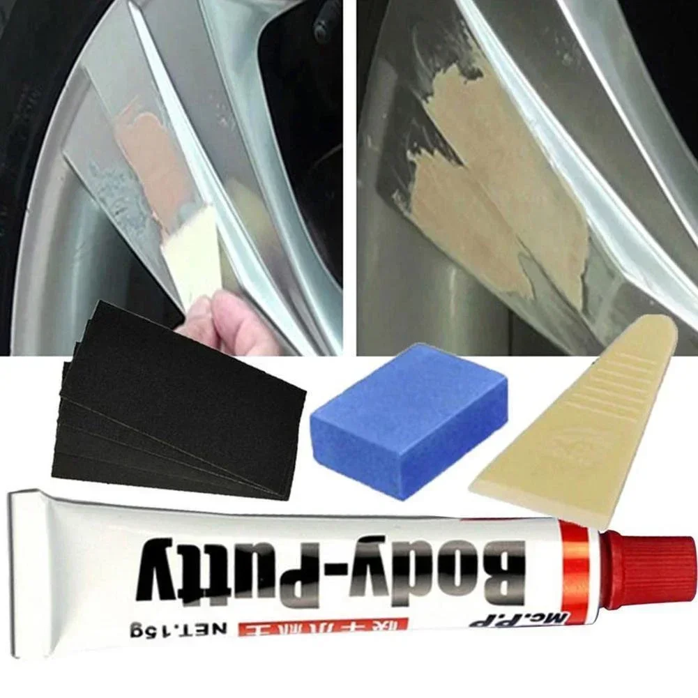 Auto Body Filler - ตัวรถออโต้ฉาบของตัวถังรถเครื่องมือซ่อมที่ราบรื่นช่วยเติมและเพิ่มระดับรอยบุบที่มีความลึกน้อยกว่า2มม. ลึก SC