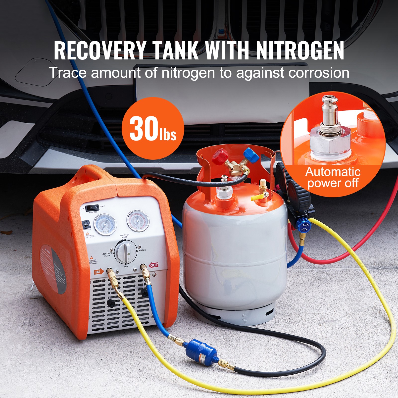 ถังเก็บน้ำยาทำความเย็นขนาด 30  - Coolant Flush Machine บทวิจารณ์และราคา