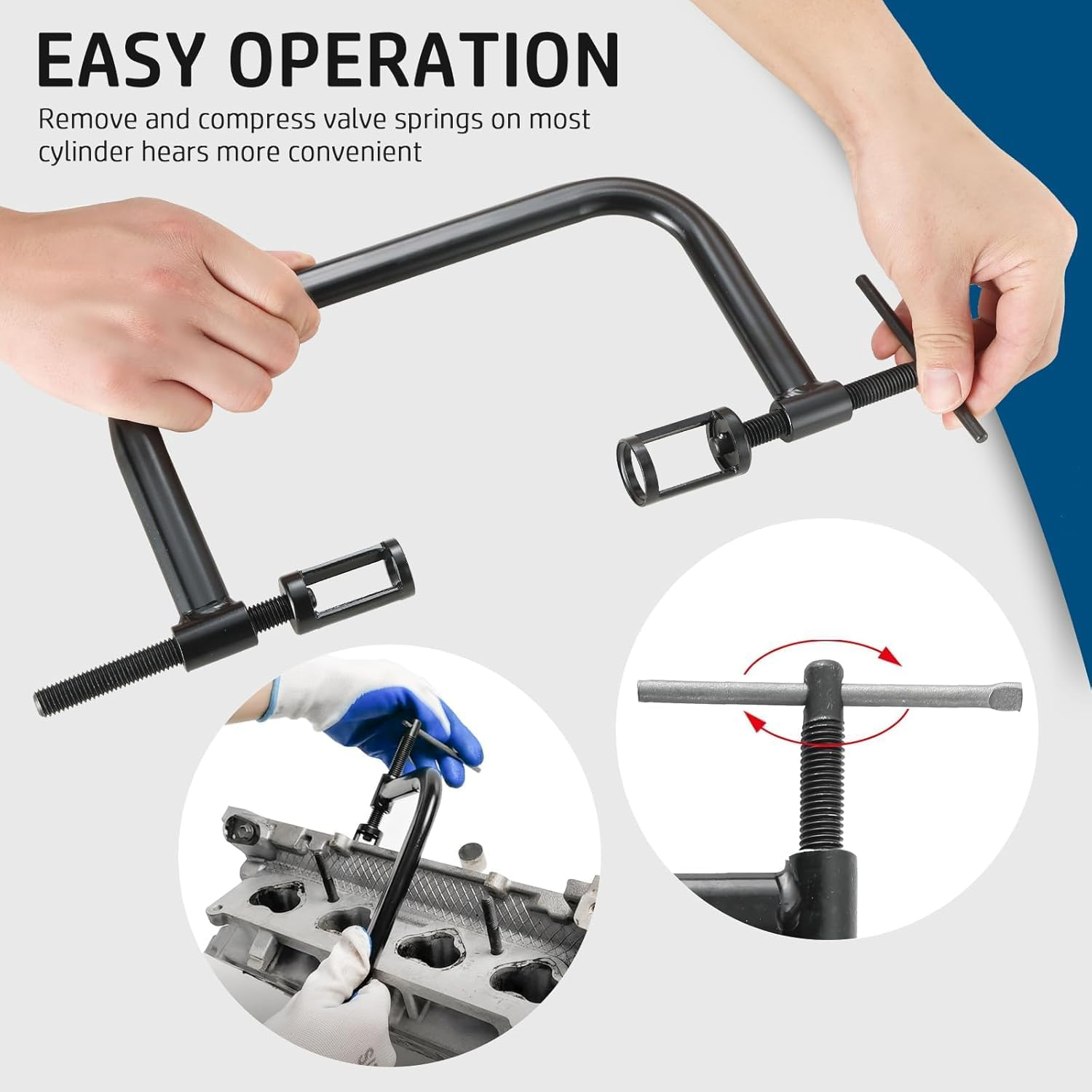 เครื่องมือติดตั้งการถอดชุดคอมเ - Valve Spring Compressor บทวิจารณ์และราคา